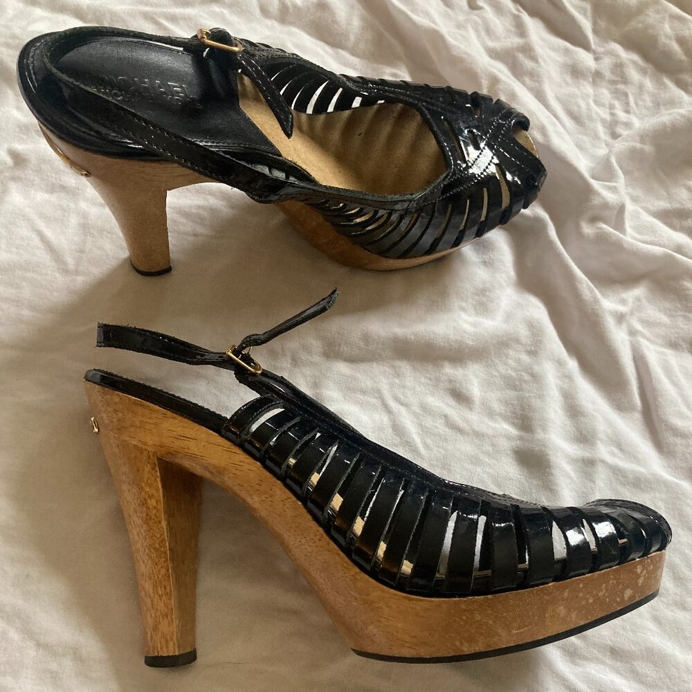 Michael Kors Peep Toe Sling Back Heels size 9M